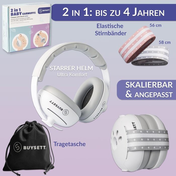 Наголовники для захисту вух дитини - зручні навушники для дітей, шумопоглинання, ідеально для повсякденного використання