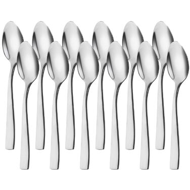 Набір ложок для лате макіато, 8 шт., 24 см, нержавіюча сталь, для десертів, кави, молочних коктейлів, миючі в посудомийній машині