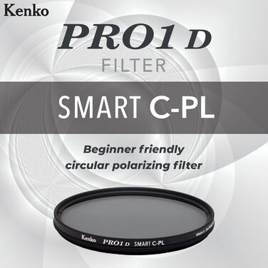Поляризаційний фільтр Kenko PRO1D SMART C-PL 72mm: регулювання кольорів, контроль відблисків від води та скла