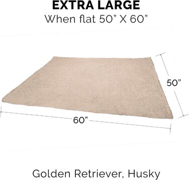 Кішечка Furhaven: зручне ліжко для кота з флісу, складане, миється - Small (Cozy Denim, X-Large)