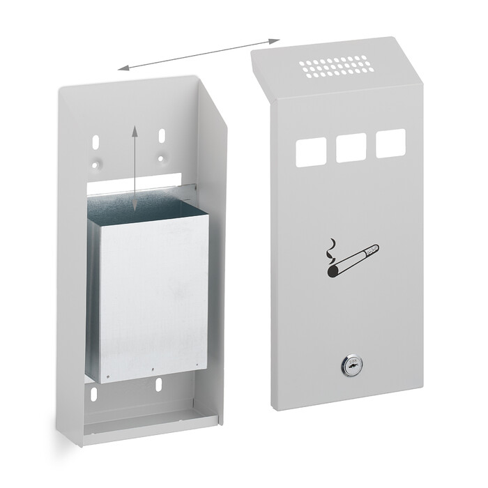 Relaxdays White Wall-Mounted Cup Holder