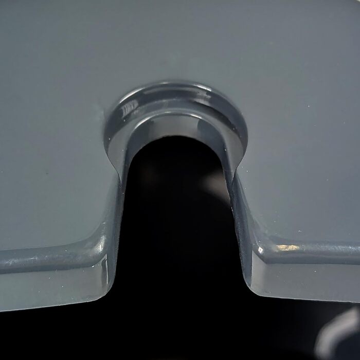 Набір для чищення унітазу Levin, щітка з контейнером, 38 см, темно-сірий