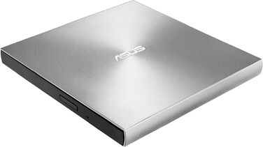 Зовнішній DVD-записувач Asus ZenDrive U9M з інтерфейсом USB-C, сріблястий