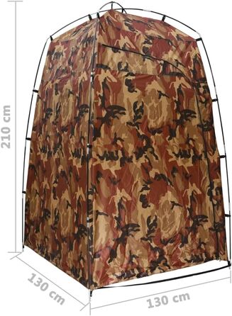 Зручна зовнішня душова кабіна vidaXL для відпочинку на природі (Камуфляж)