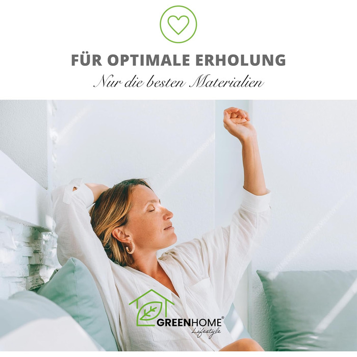 Бамбукова подушка Greenhome Lifestyle 40x60 см, 610 г, супер м'яка, для дивану та ліжка, внутрішня подушка, наповнювач