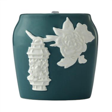 Vern Yip toothbrush holder, flower lanterns, Aqua
