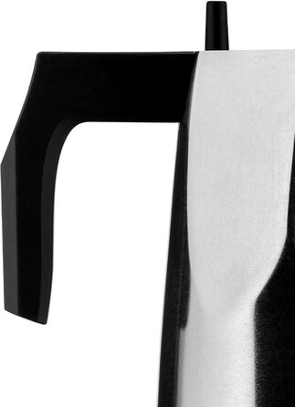 Еспресо-машина Alessi MT18/6 Ossidiana, нержавіюча сталь, алюміній, 8 x 23.5 x 11.5 см
