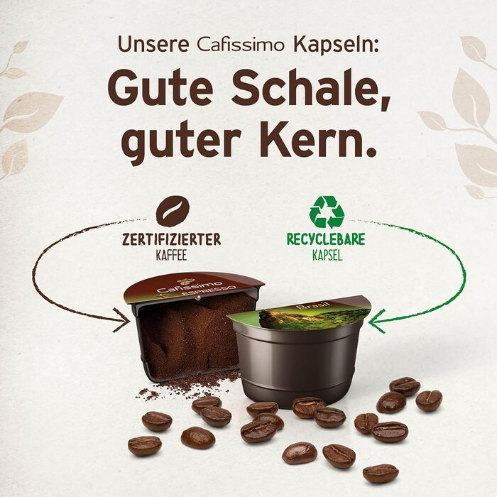 Капсули для кавомашини Tchibo Cafissimo Espresso kräftig, інтенсивний смак, 96 шт (набір 3х30)