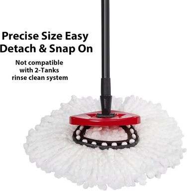 Replacement heads for Ocedar Mop, replacement head, EasyWrin Spin Mop heads, easy cleaning, 5 pieces