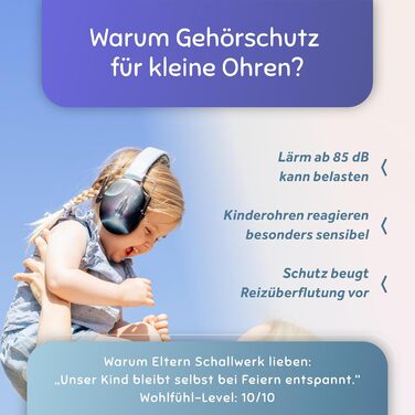 Schallwerk® Kapselgehörschutz Kiddies (Space) - навушники шумозахисні для дітей, mini, ідеальні для повсякденного використання та заходів