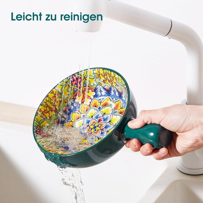 Набір супових тарілок Vancasso SIMI, 4 шт, 690 мл, порцеляна, богемський стиль, для супу/мюслі/пасти, мікрохвильова та духовка