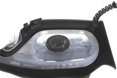 Парова праска Braun SI3055BK, 2400 Вт, керамічна підошва, резервуар 270 мл