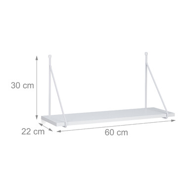 Relaxdays Modern Wall Shelf