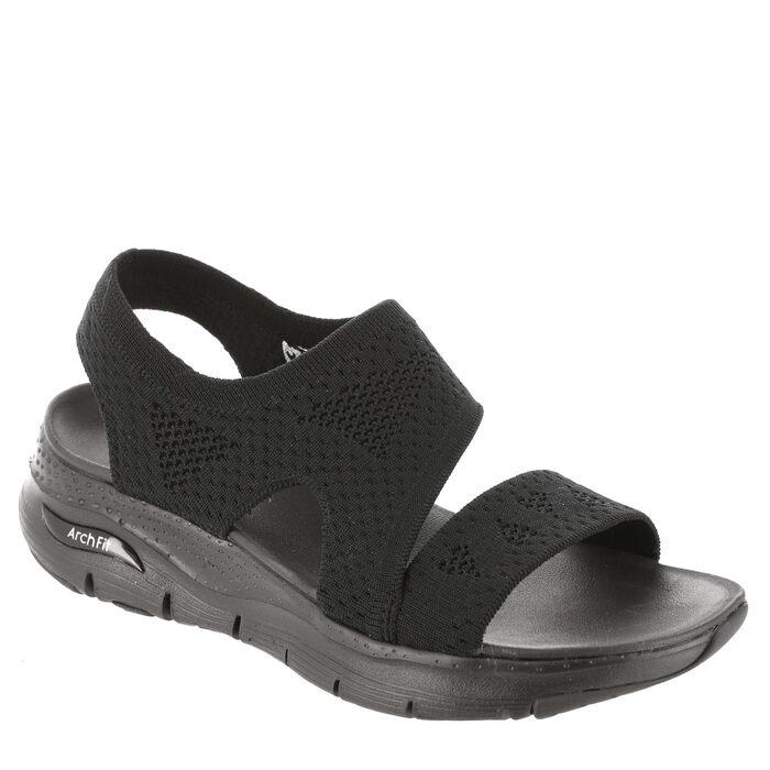 Кросівки жіночі Skechers Cali Arch Fit - Black Knit (39 EU) - з підтримкою склепіння стопи