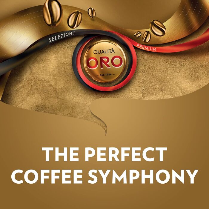 Кава в зернах Lavazza Qualità Oro, 100% Арабіка, середній обсмал, 1 кг