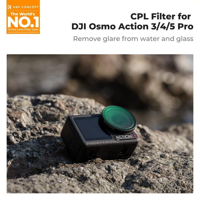 Фільтри нейтральної щільності K&F Concept ND8/16/32/64 для DJI Osmo Action 4/5 PRO - комплект