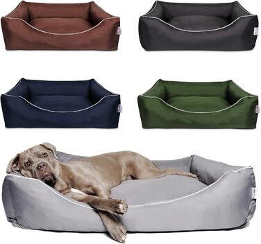 Aunt Hilde Dog Bed Norderney XXXL (120x90x25) Green – Washable, Robust and Comfortable Dog Bed & Dog Basket in Various Sizes – Ideal for large dogs e.g. German Shepherd, Ridgeback