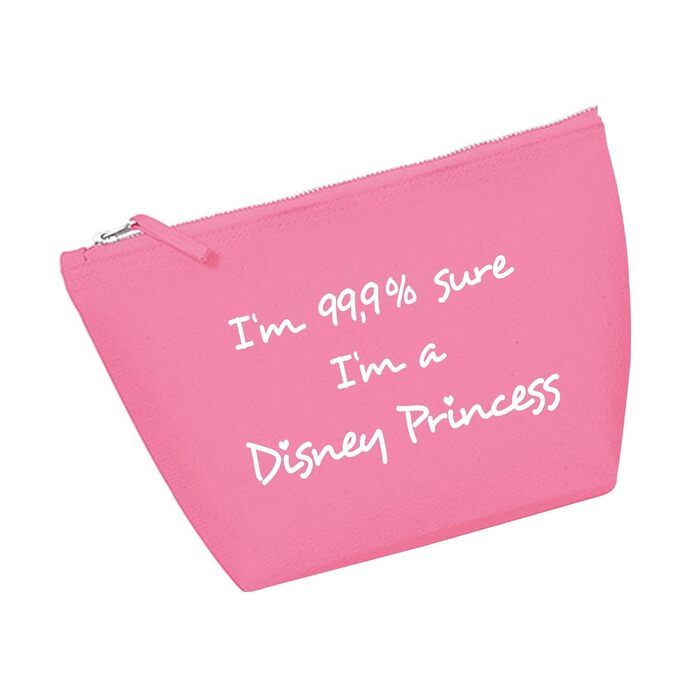 Косметичка RaketeBerlin 'I'm 99.9% sure I'm a Disney Princess', середня, бавовна, вінтажна блискавка, різні кольори