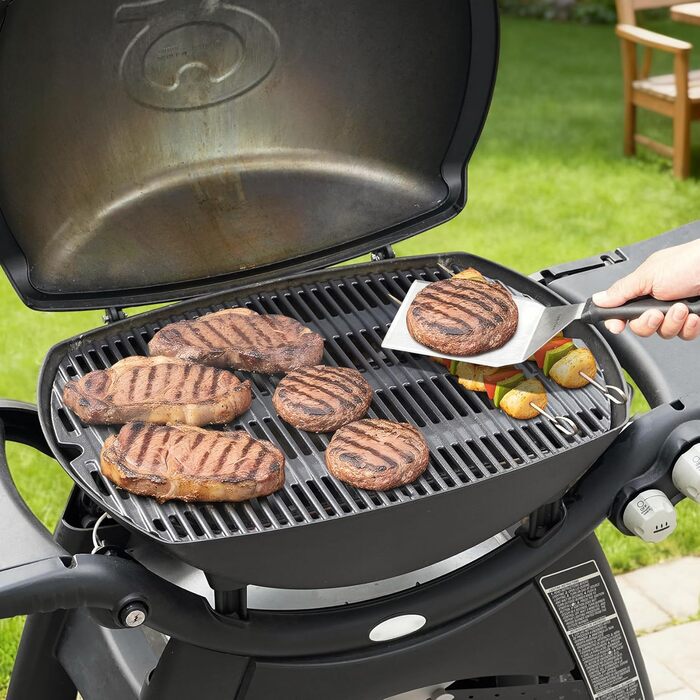 Решітка для гриля Weber Q300, Q320, Q3000, Q3100, Q3200 Onlyfire - чавун, заміна 7646 (2 шт.)