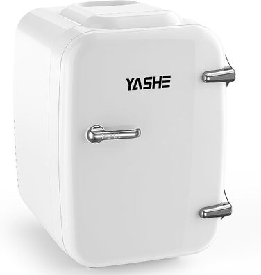Міні-холодильник YASHE 4л для косметики та напоїв, 220V/12V, термоелектричний, білий