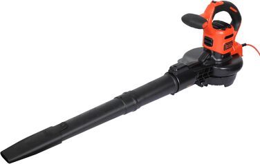 BLACK+DECKER 3-в-1 акумуляторний садовий пилосос-видувка 3000 Вт з подрібнювачем, рюкзаком-мішком 72 л, регульованою потужністю, для терас і доріжок (BEBLV300)