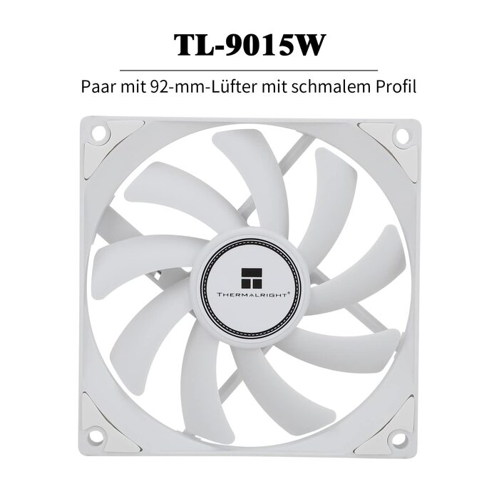 Thermalright AXP90-X53: Низькопрофільний кулер для CPU з білим вентилятором TL-9015w, 53 мм, для AMD AM4/Intel 1700/1150/1151/1155/1156/1200