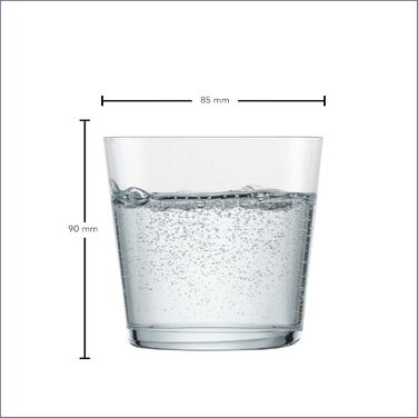 Zwiesel Glas Water Glass Together 0.3L (Set of 4), beautifully shaped drinking glasses, dishwasher-safe Tritan crystal glasses, Made in Germany (Art.-Nr. 122337)