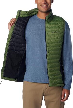 Жилет Columbia Powder Pass Hybrid Puffer Vest для чоловіків, теплий, чорний (1 шт.)