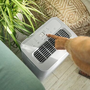 Зволожувач повітря Cecotec BigDry Series 2000: 750 мл/день, резервуар 0.6-2 л, 2 швидкості, 2 режими, площа до 25 м², функція очищення. (2000 Essential) Білий