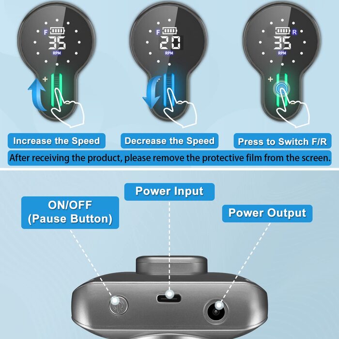 Професійний нігтефрезер ENGERWALL 35000 об/хв з акумулятором 20 годин, електрична машинка для манікюру з 7 насадками, бездротова, для акрилу та гелю, срібляста (Pro).