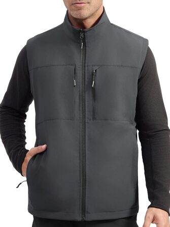 Чоловіча флісова вітровка Free Oldier: тепла, вітронепроникна, двостороння, для роботи та прогулянок. Колір: синьо-чорний (L, сіро-чорний)