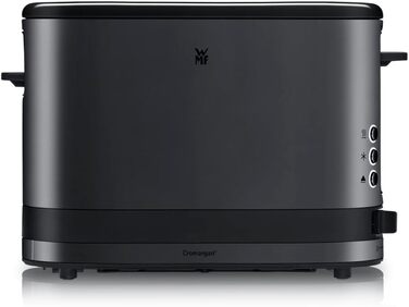 Тостер WMF Lono Silk з нержавіючої сталі, 2 слоти, XXL-насадка для бургерів, 7 рівнів підсмажування, LED-дисплей, знімний піддон для крихт, анти-відбитки, 900 Вт