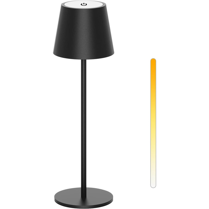 Акумуляторна LED-лампа Antela настільна бездротова диммируемая, IP44, чорна, 2 шт. для дому/саду, ресторану/бару
