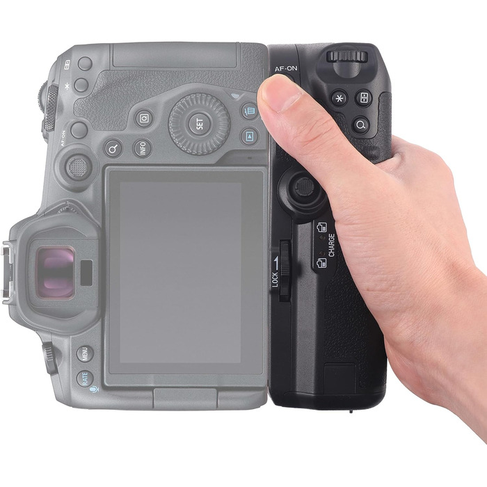 Вертикальна ручка Hersmay для Canon EOS R5 R5C R6 R6 Mark II з підтримкою LP-E6/LP-E6NH/LP-E6N акумуляторами