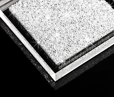 Luxurious Coaster Embellished with Swarovski Crystals / Elegant Table Decoration (1 piece - ) (Transparent)