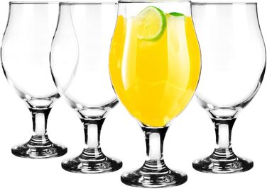 Склянки для пива KROSNO 1992 Biertulpen, набір 6 шт, 500 мл - Pils, Stout, коктейлі, сумісно з посудомийною машиною