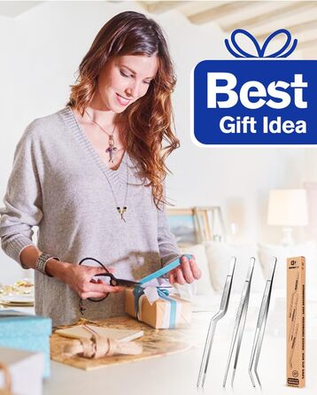 Набір кухонних пінцетів 10 дюймів, професійний, з нержавіючої сталі, для приготування, декорування та BBQ