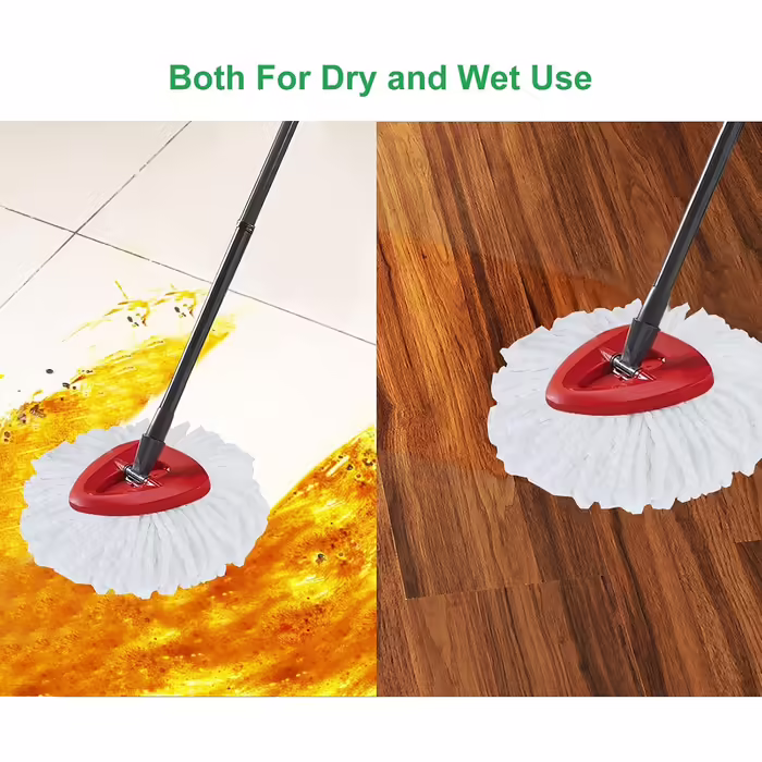 12 Piece Mop Heads Replacement for O-Cedar Spin Mop, Easy to Clean Microfiber Mop Refills, 360-Degree Rotating Mop Replacement Heads, Easy Wringing for All Hard Floors