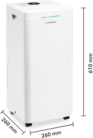 Тотек TTK 70 HEPA (Plus) – Електричний осушувач повітря з HEPA фільтром 20 л/добу, 45 м², 110 м³