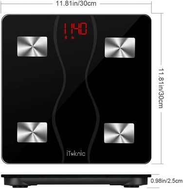 Аналітичні ваги для ванної з Bluetooth та мобільним додатком
