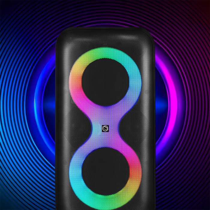 Портативна Bluetooth-колонка для караоке Manta ERIS X-Bass 100 Вт, з мікрофоном та пультом керування