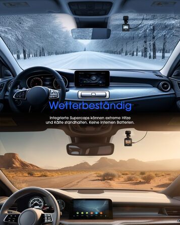Відеореєстратор Auto WiFi 2K Mini з GPS, IPS-дисплеєм, нічним баченням та G-сенсором