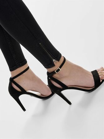 Жіночі джинси Only Kendell Skinny Fit, чорні, середньої посадки, укорочені (L/30L)