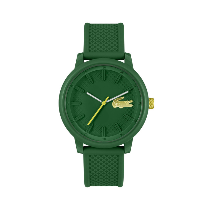 Годинник Lacoste LACOSTE.12.12 Hero чоловічий кварцовий з силіконовим браслетом (зелений)