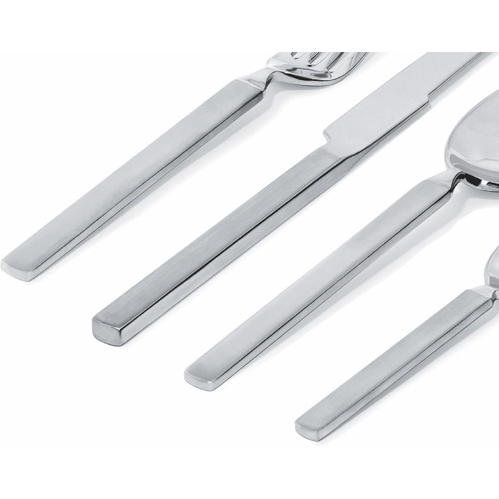 Alessi 4180S24 24-Piece Stainless Steel Silver Flatware Set