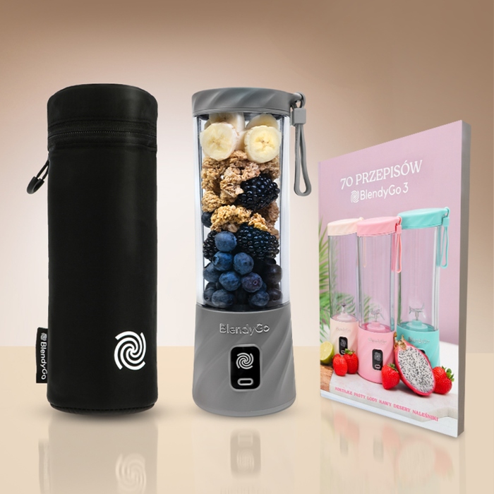 Бездротовий стаціонарний блендер BlendyGo 3, 250 Вт, сріблястий/сірий, 0,55 л