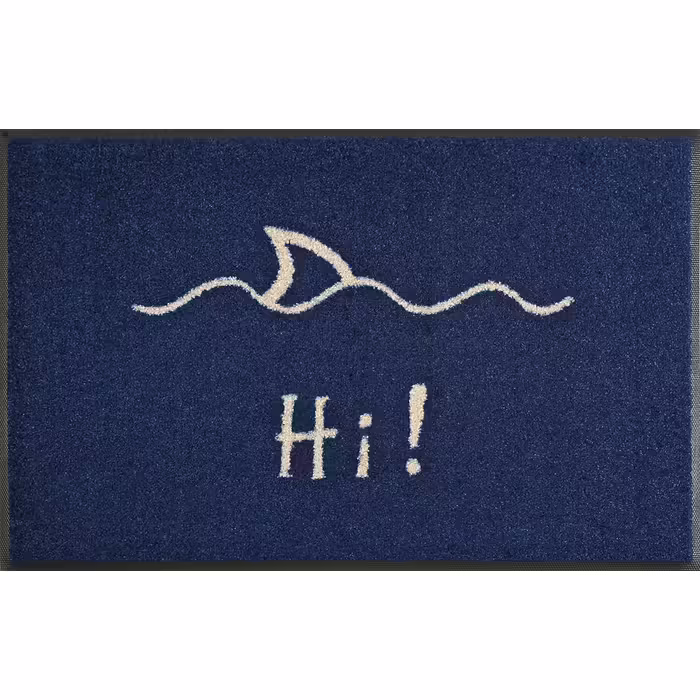 Wash+Dry doormat, Hi! 50x75 cm, for indoor and outdoor use, washable