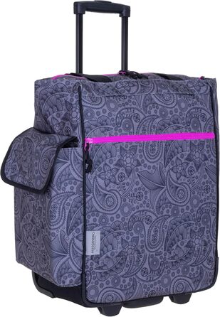 Alessandro Shopping Trolley Shopping Trolley (Gray Paisley Zip Purple)