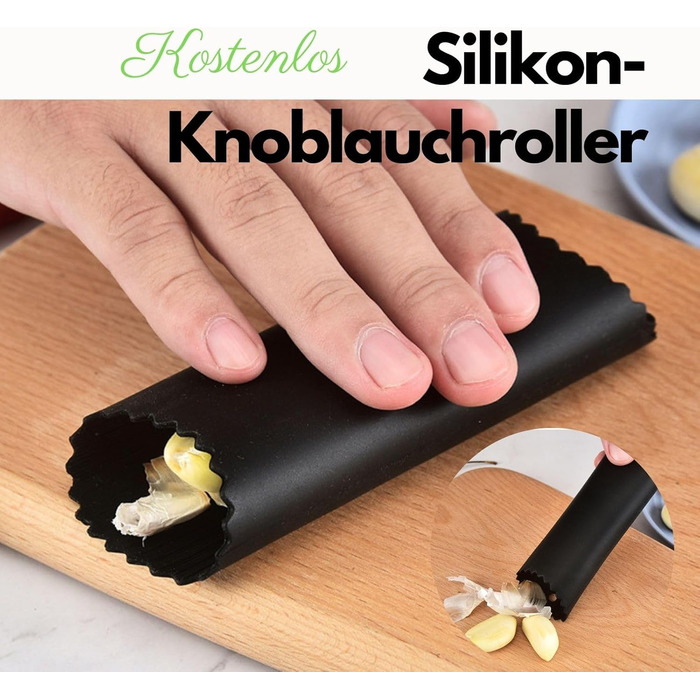 Прес для часнику CLOVE з подрібнювачем та скребком, нержавіюча сталь 18/10, ручна, для кухні