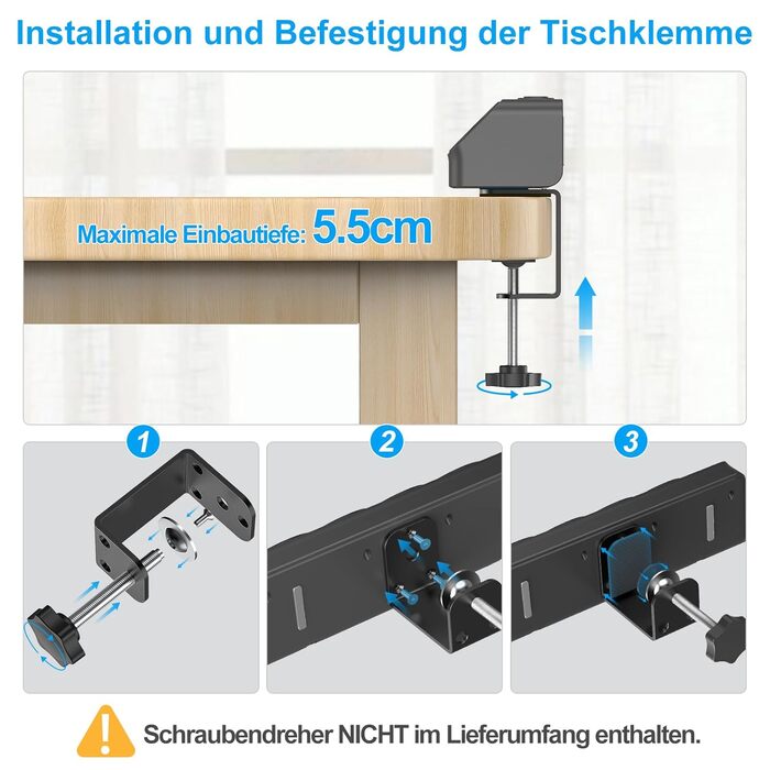 Мережевий адаптер PD 20W з плоским штеплером, розетка FDTEK 4-портова з індивідуальним вимикачем, 4000W, 16A, USB-C, розетка для столу з вимикачем, настільна розетка з кріпленням на стіну, кабель 2м (Чорний з кріпильною пластиною)
